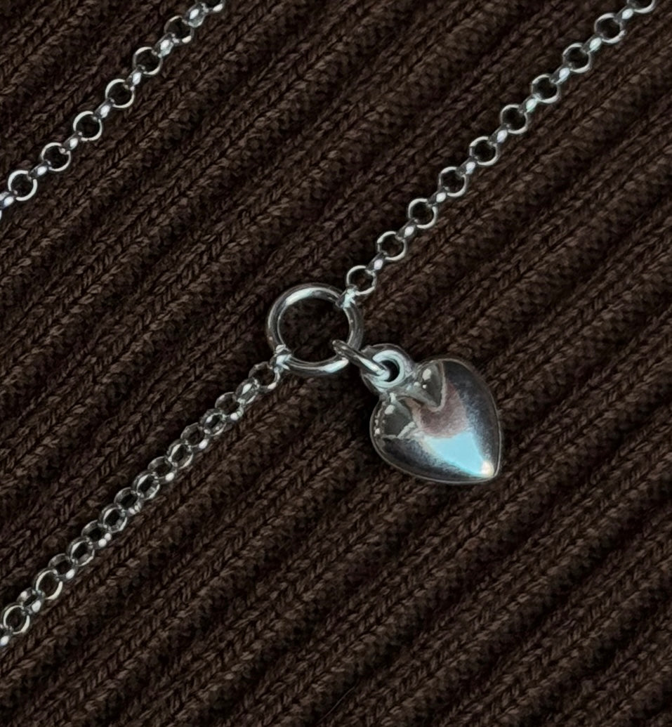 PULSERA CORAZÓN PLATA