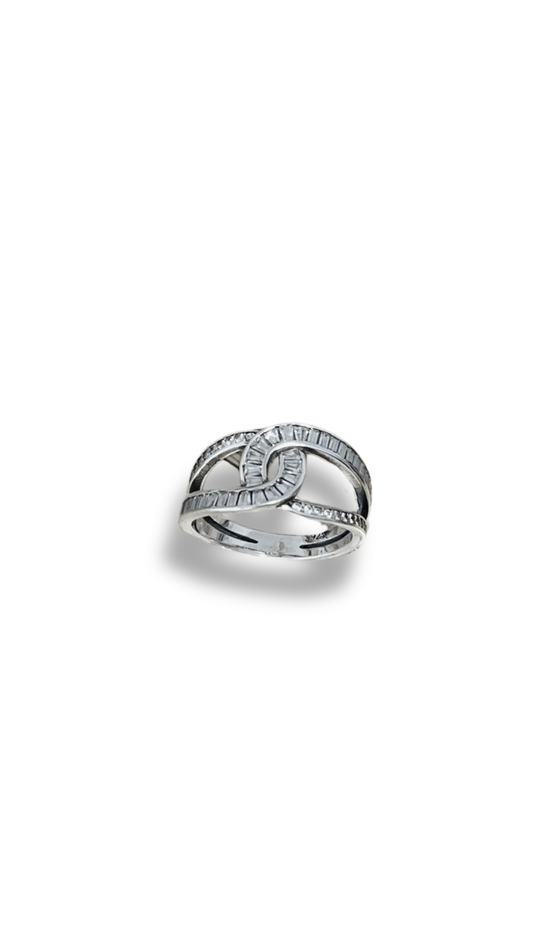 ANILLO ENTRELAZOS PLATA