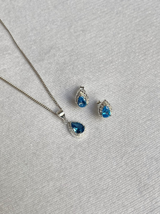 ADEREZO GOTA CELESTE PLATA