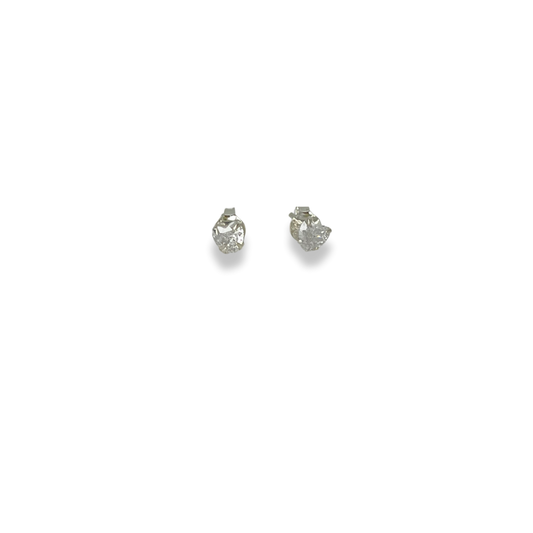 TOPO CIRCON CORAZÓN PLATA