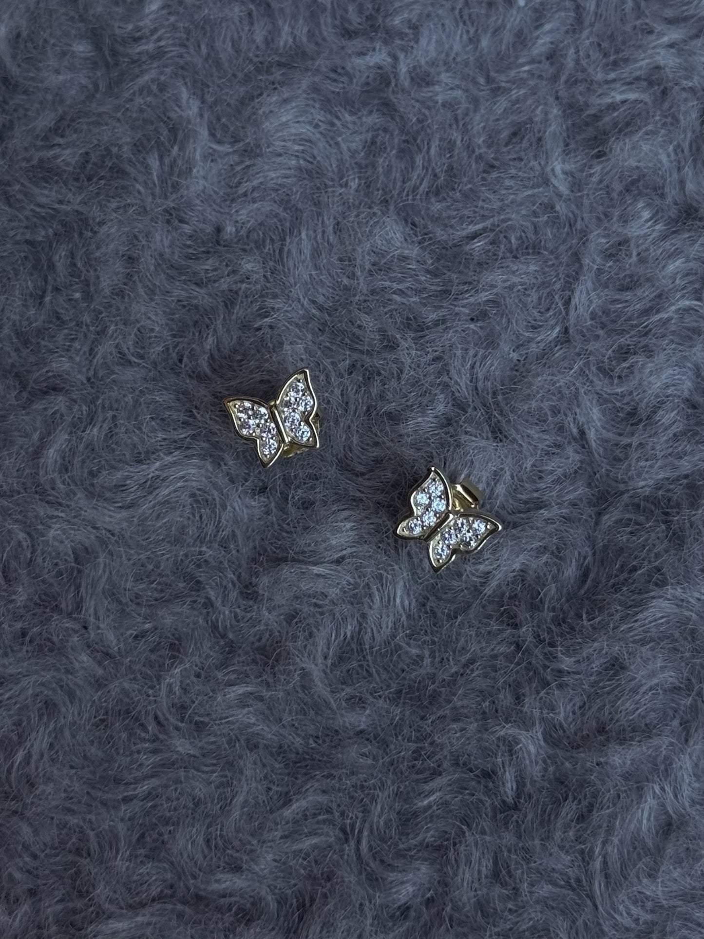 TOPOS MARIPOSA PLATA DORADA