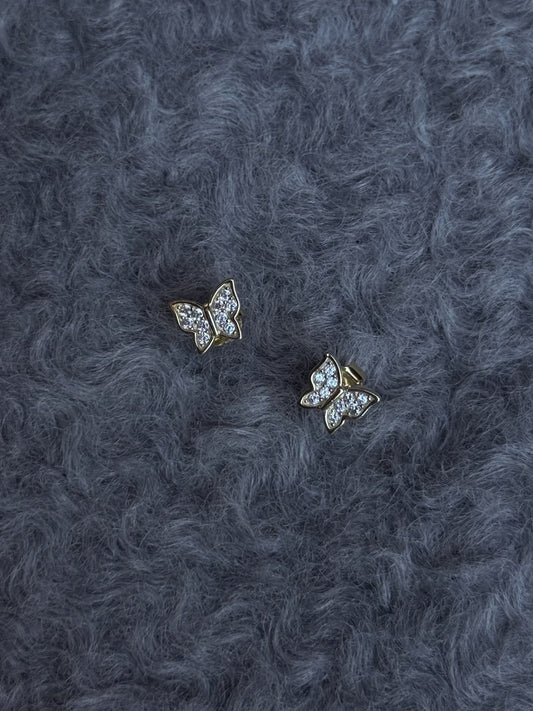 TOPOS MARIPOSA PLATA DORADA