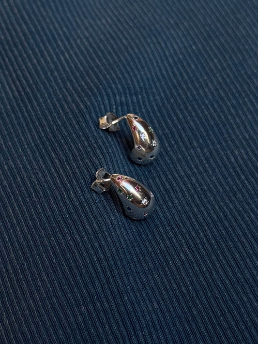 TOPOS GOTA COLORES PLATA