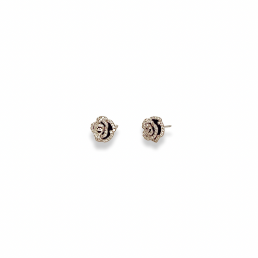TOPOS FLORES BRILLANTES PLATA