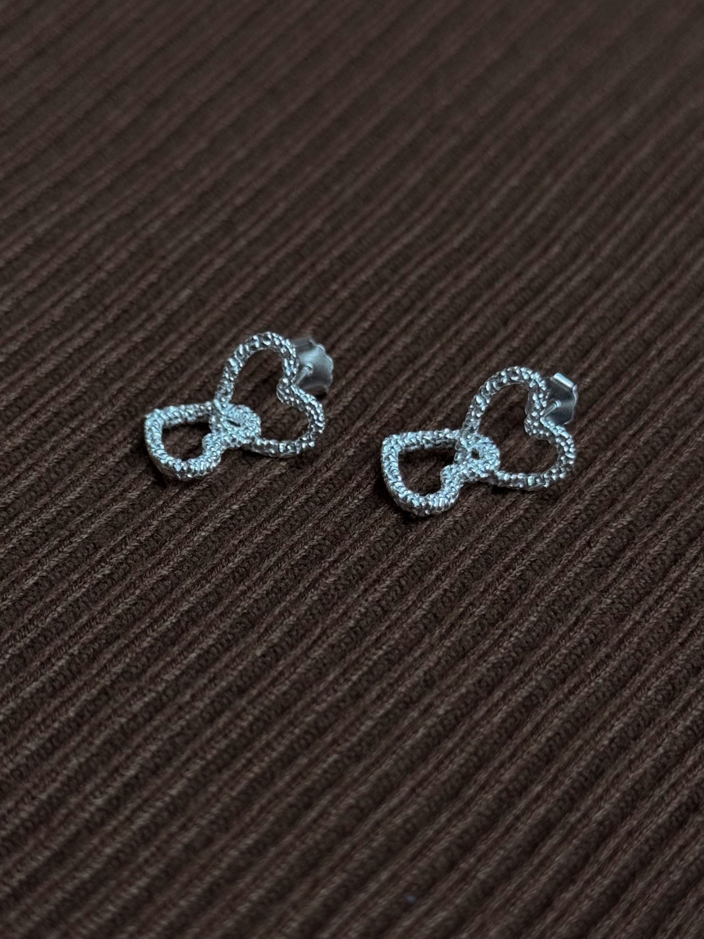 TOPOS CORAZÓN DOBLE PLATA