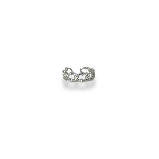 MINI EARCUFF TRENZA PLATA