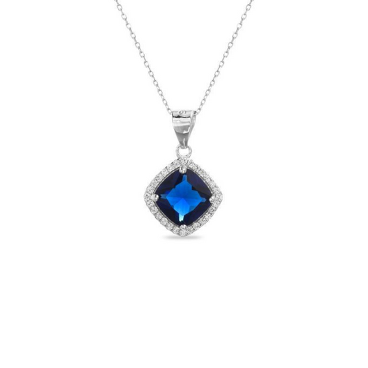 CADENA ROYAL BLUE PLATA